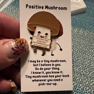 Positive Mushroom Enamel Pin